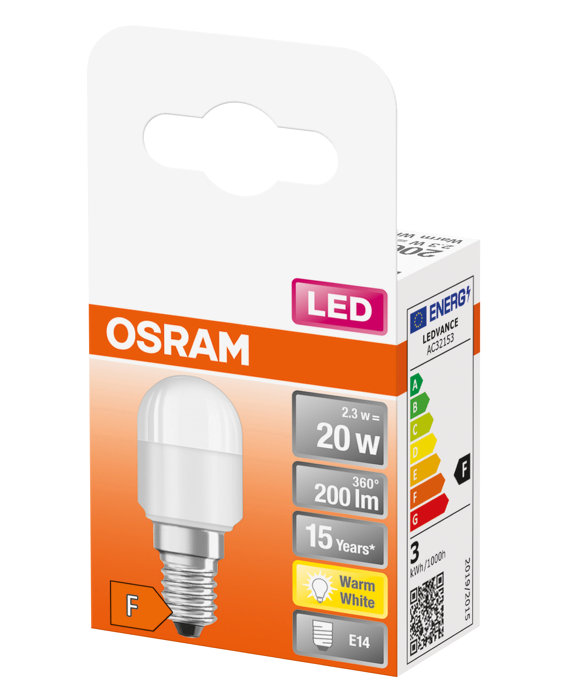 Osram LED STAR kjøleskapspære E14 - 2,3W